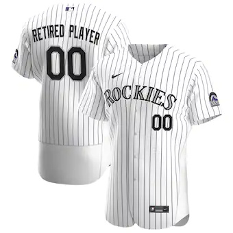 mens nike white colorado rockies home pick a player retired